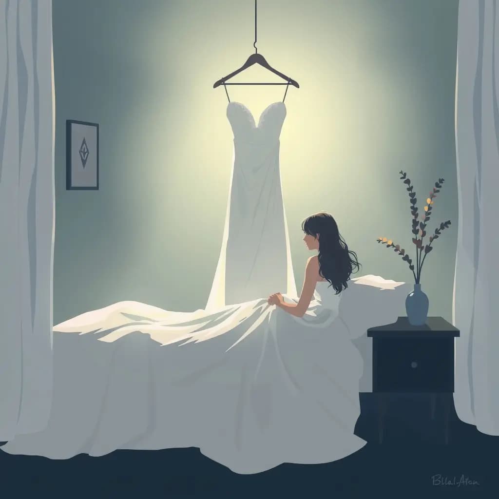 Dream illustration: Missing your wedding dress