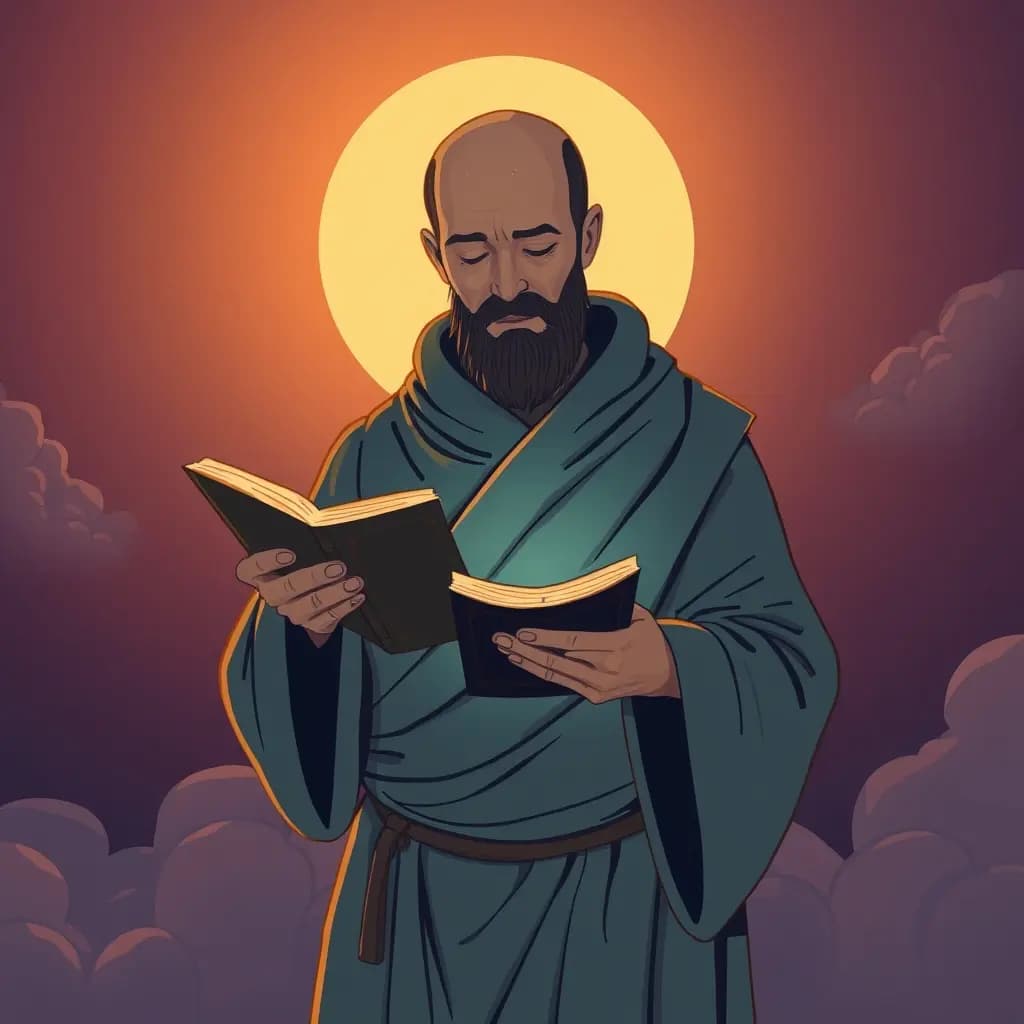 Dream illustration: Monk hands you scripture