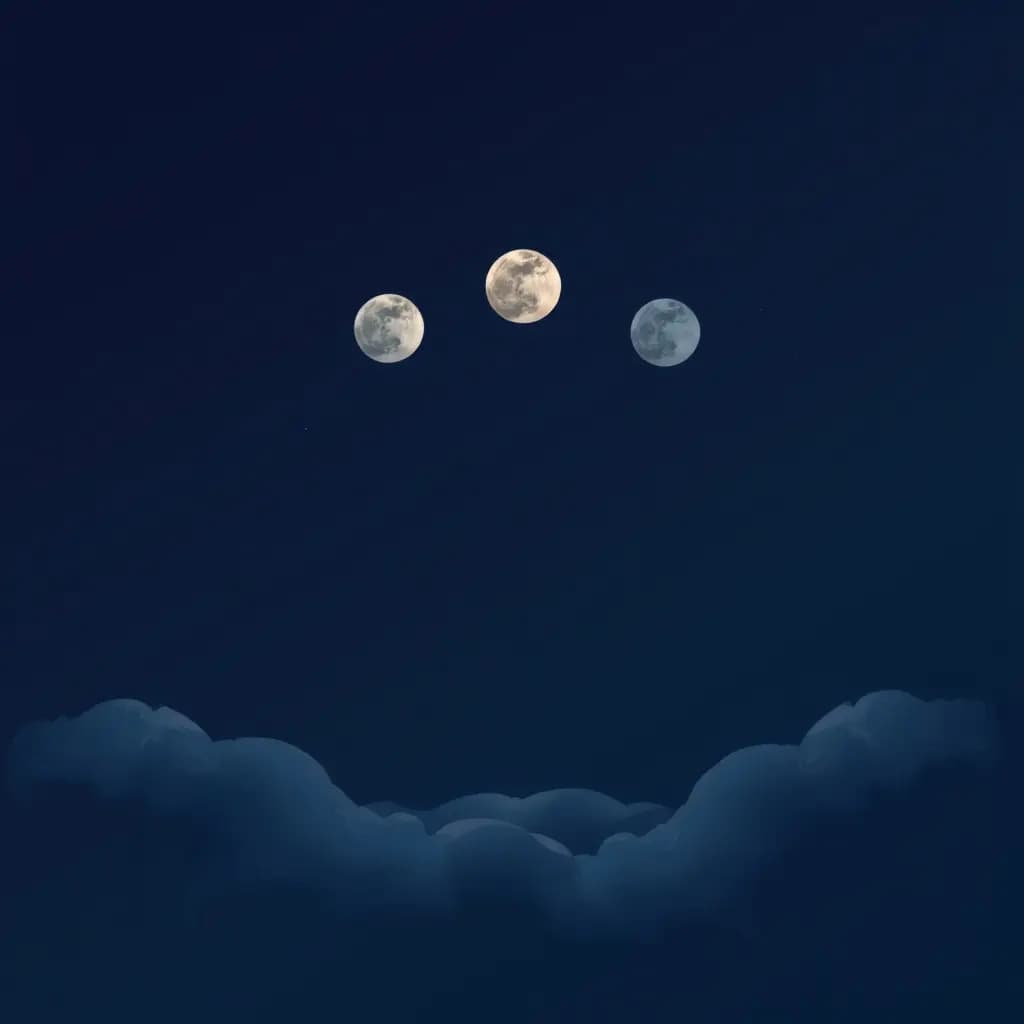 Dream illustration: Moon phase changing rapidly