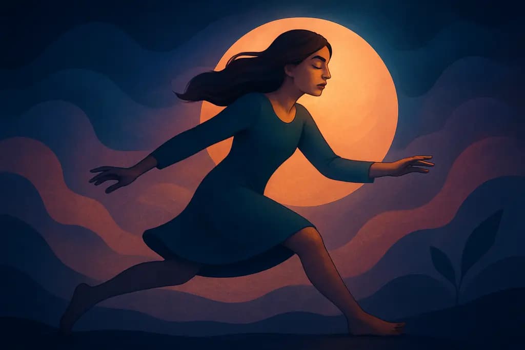 Dream illustration: Moving in slow motion