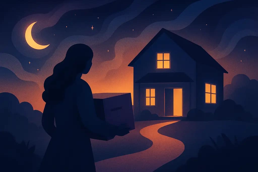 Dream illustration: Moving into a new house