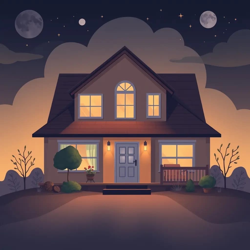 Dream illustration: Moving into a perfect house