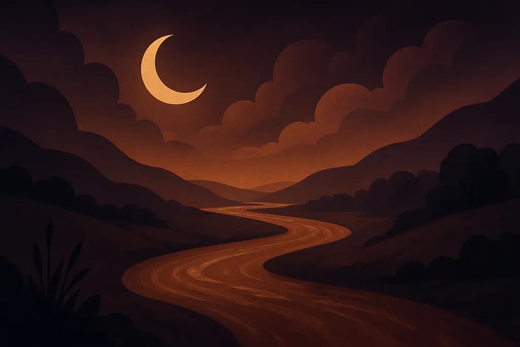Dream illustration: Murky brown river