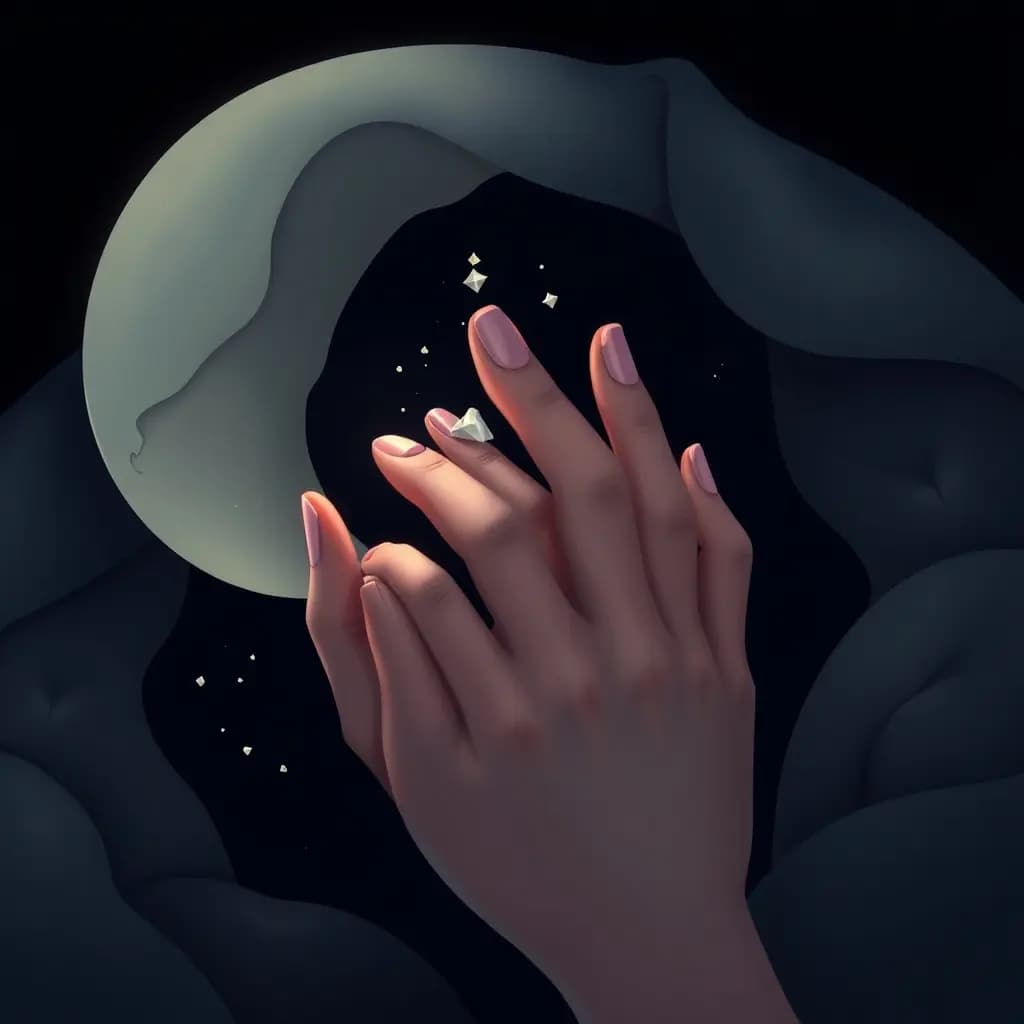 Dream illustration: Nails crumble on touch