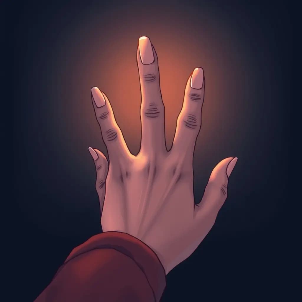 Dream illustration: Nails growing impossibly long