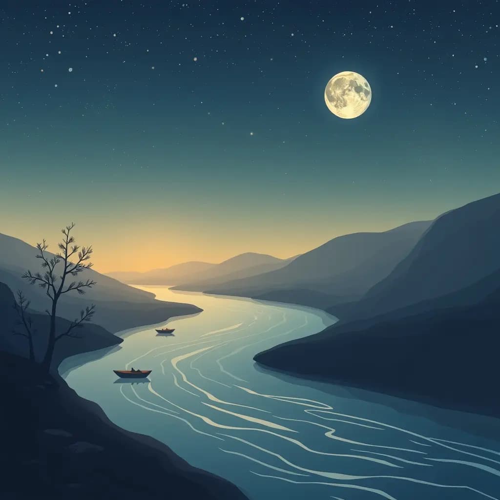 Dream illustration: Nakshatra points to river