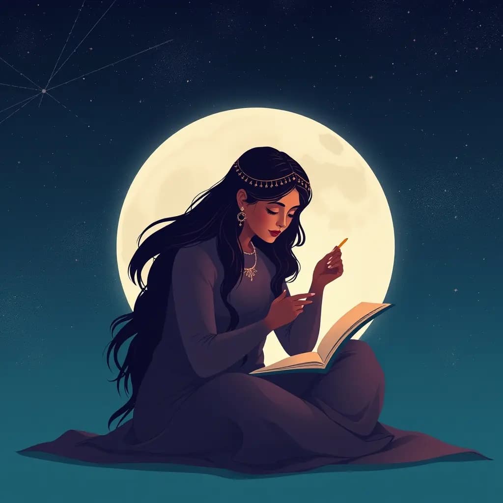 Dream illustration: Nakshatra writes a message