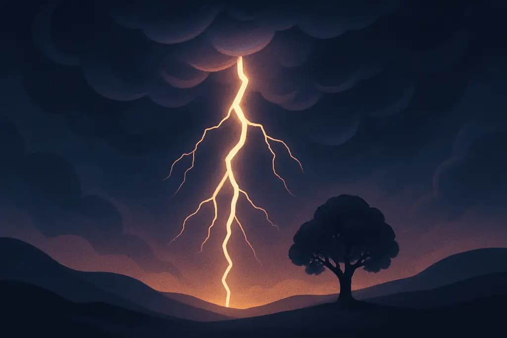 Dream illustration: Nearby lightning strike