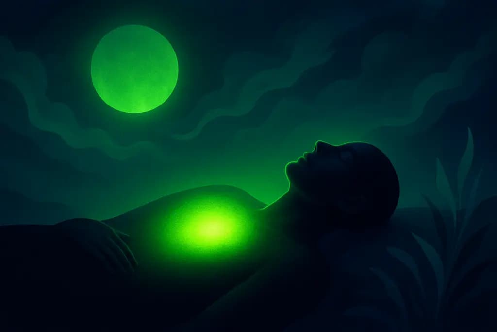 Dream illustration: Neon Green Glow