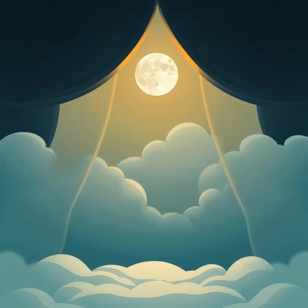 Dream illustration: New moon revealing secrets