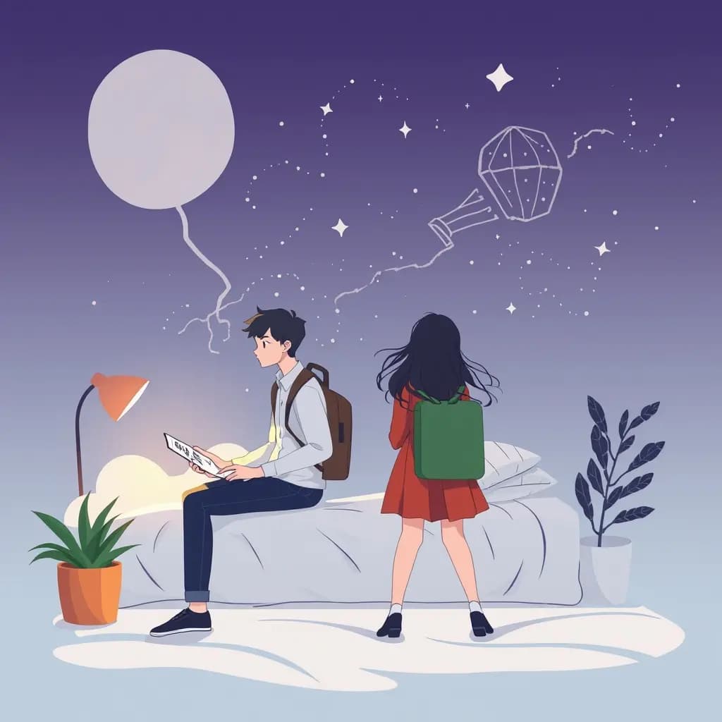 Dream illustration: New student identity swap