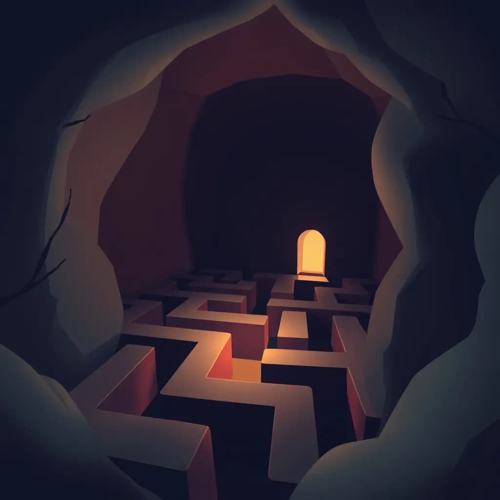 Dream illustration: Night Maze With No Exit