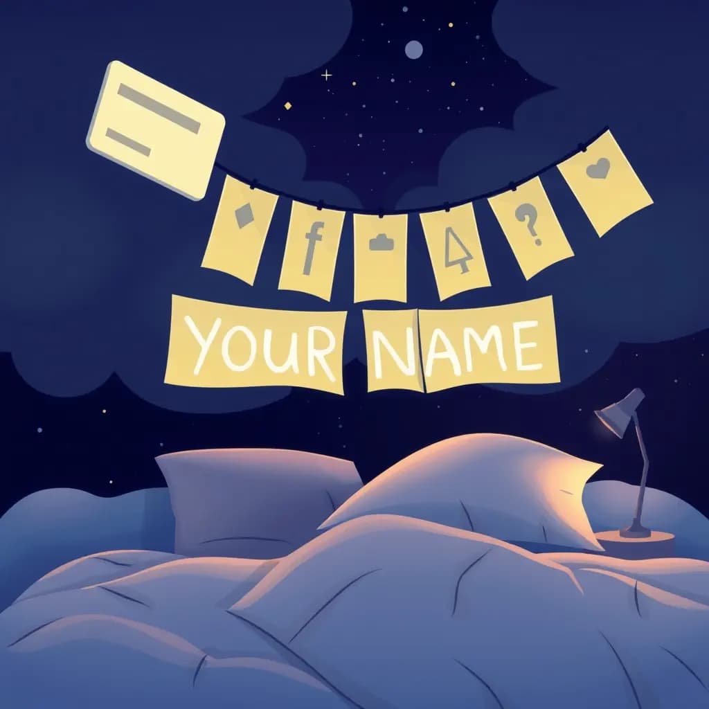Dream illustration: Notifications spell your name