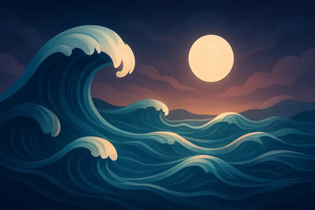 Dream illustration: Ocean Waves