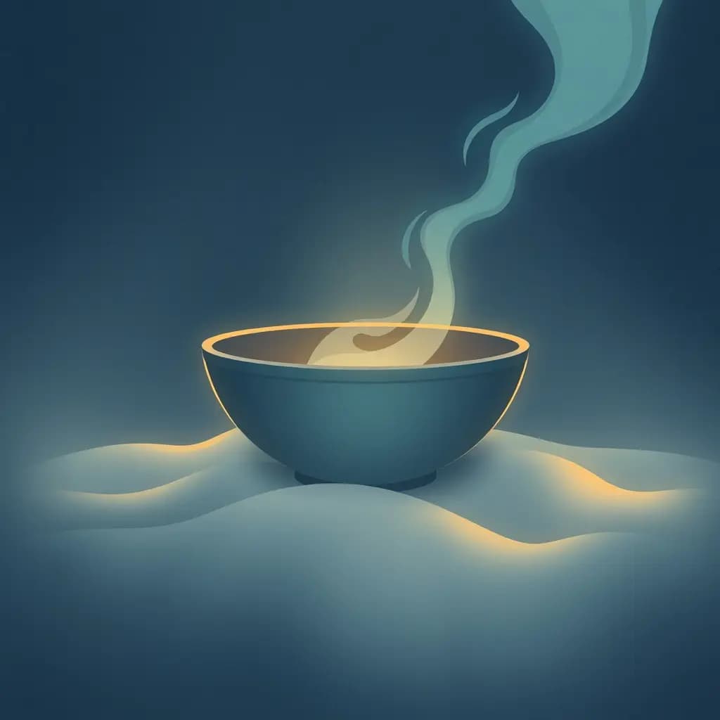Dream illustration: Offering bowl returns itself