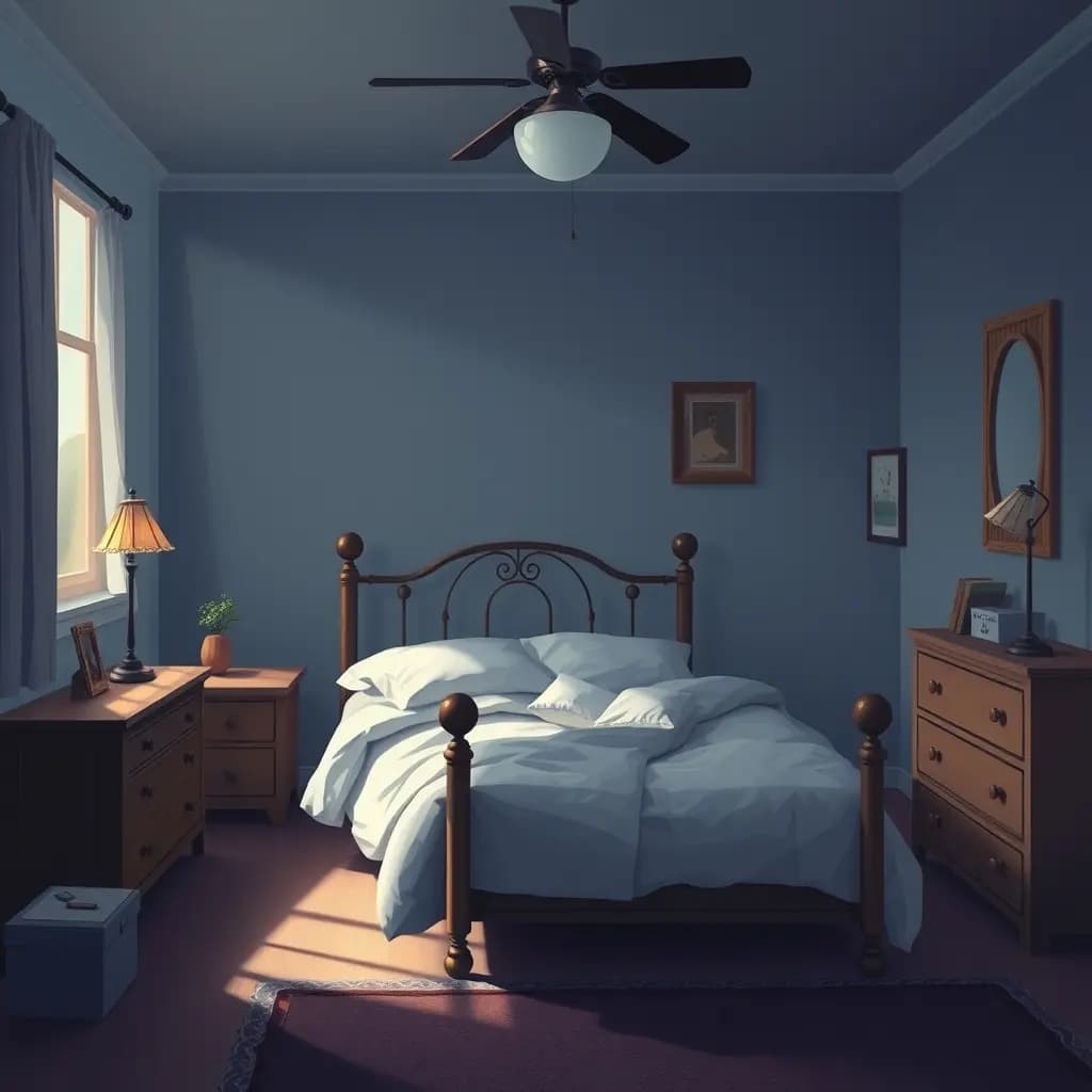 Dream illustration: Old childhood bedroom