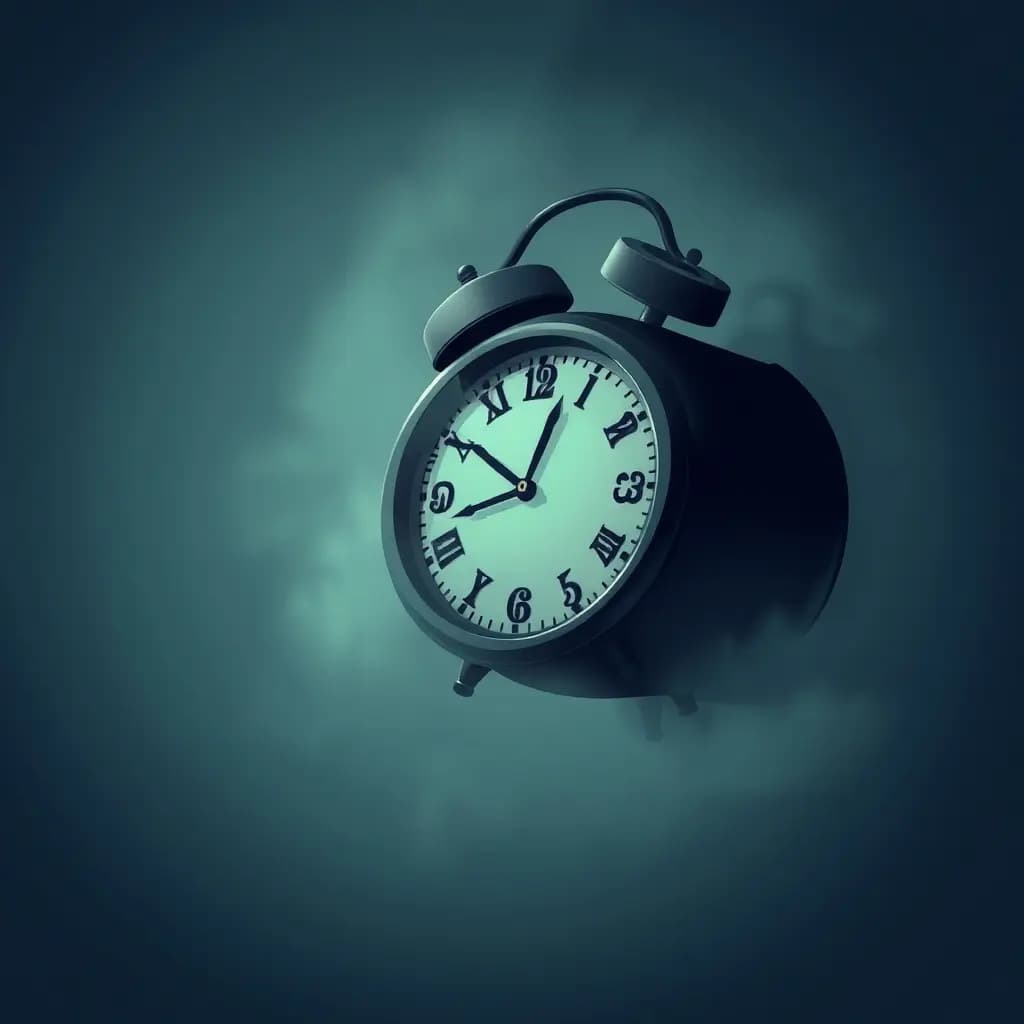 Dream illustration: Old Clock Running Backwards