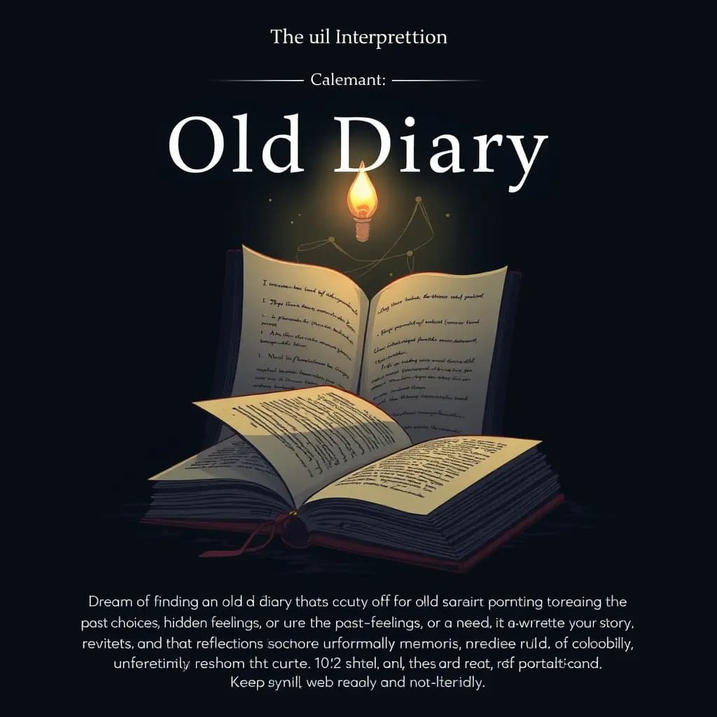 Dream illustration: Old Diary