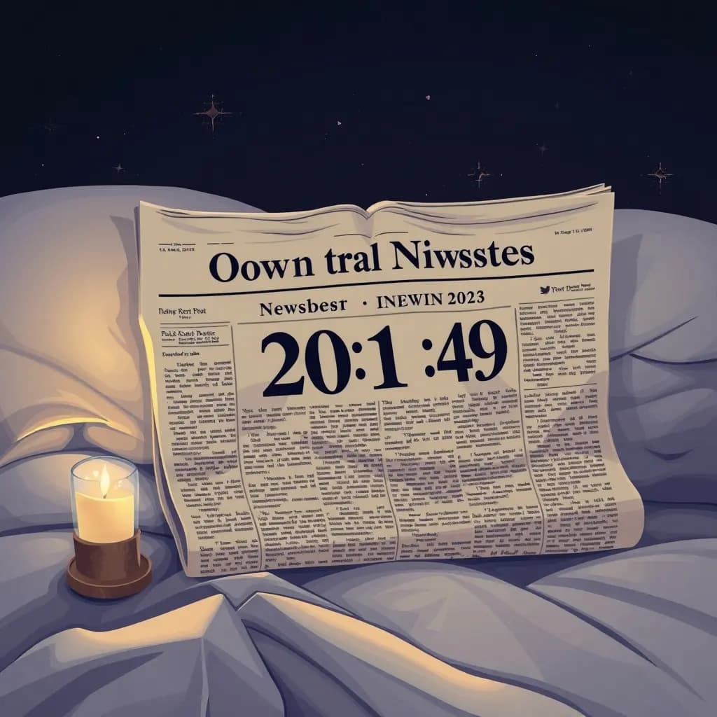 Dream illustration: Old newspaper with today's date
