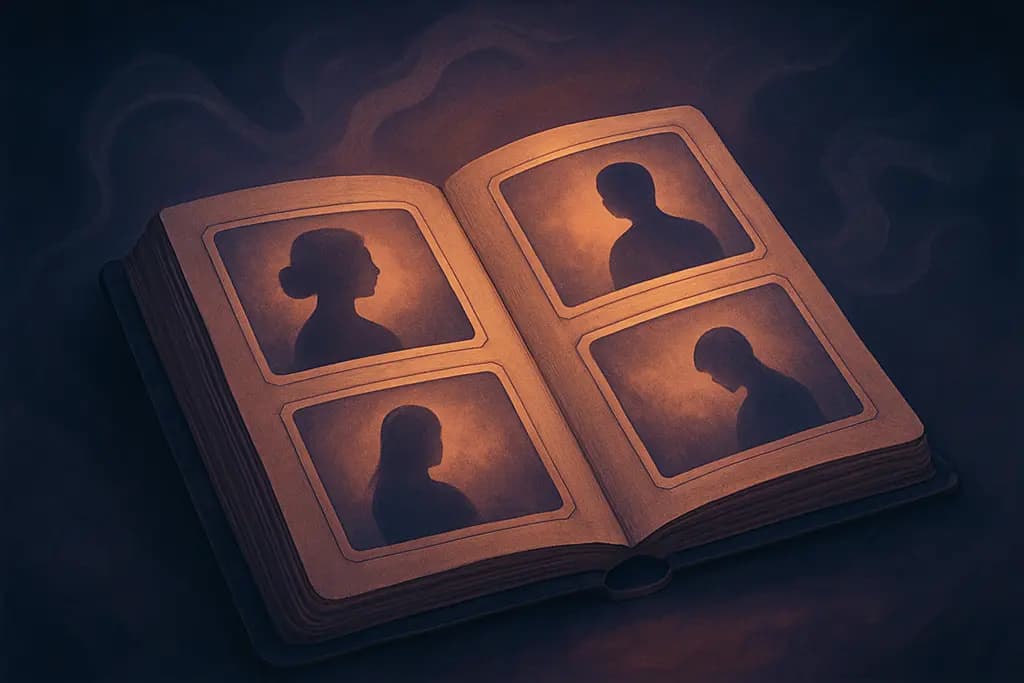 Dream illustration: Old photograph album