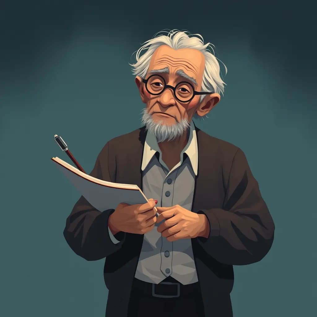 Dream illustration: Old schoolteacher who won't respond
