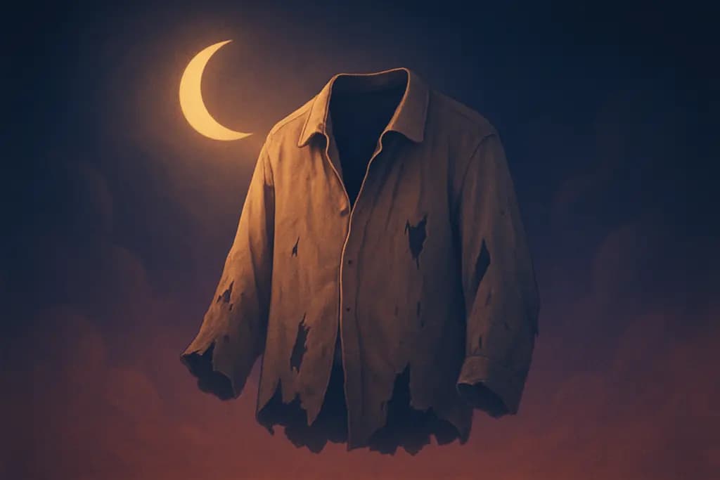 Dream illustration: Old, tattered clothing
