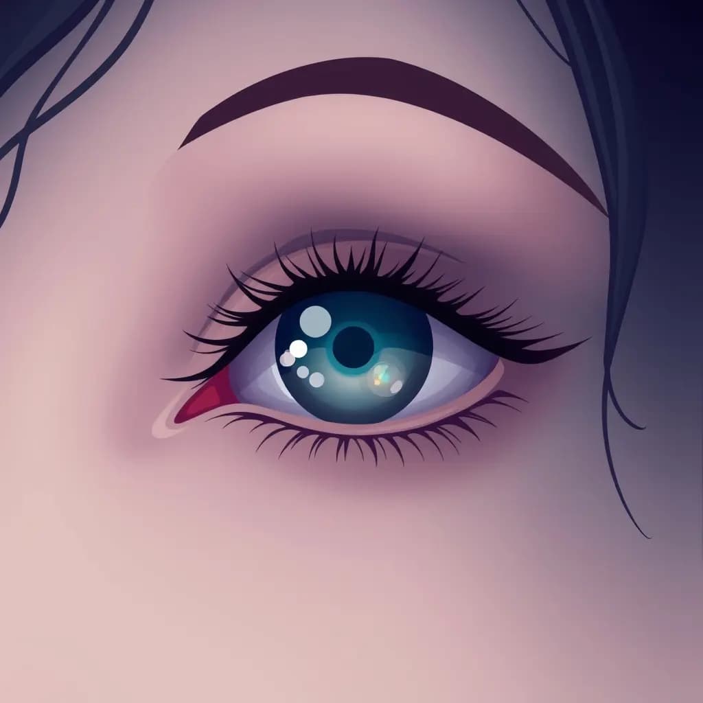 Dream illustration: One eye turns camera