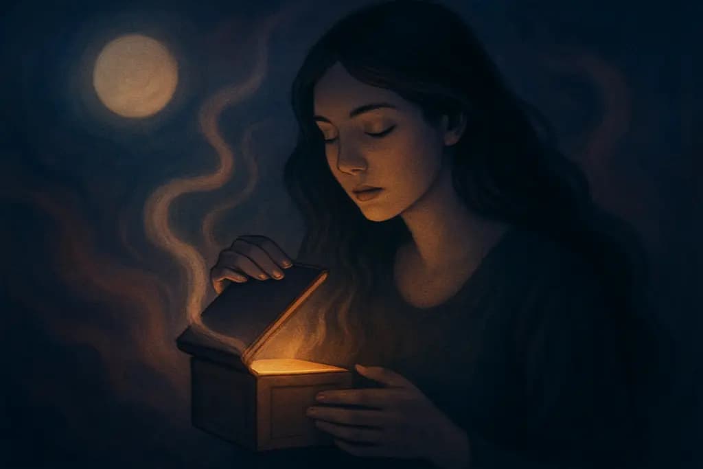 Dream illustration: Opening a humming box
