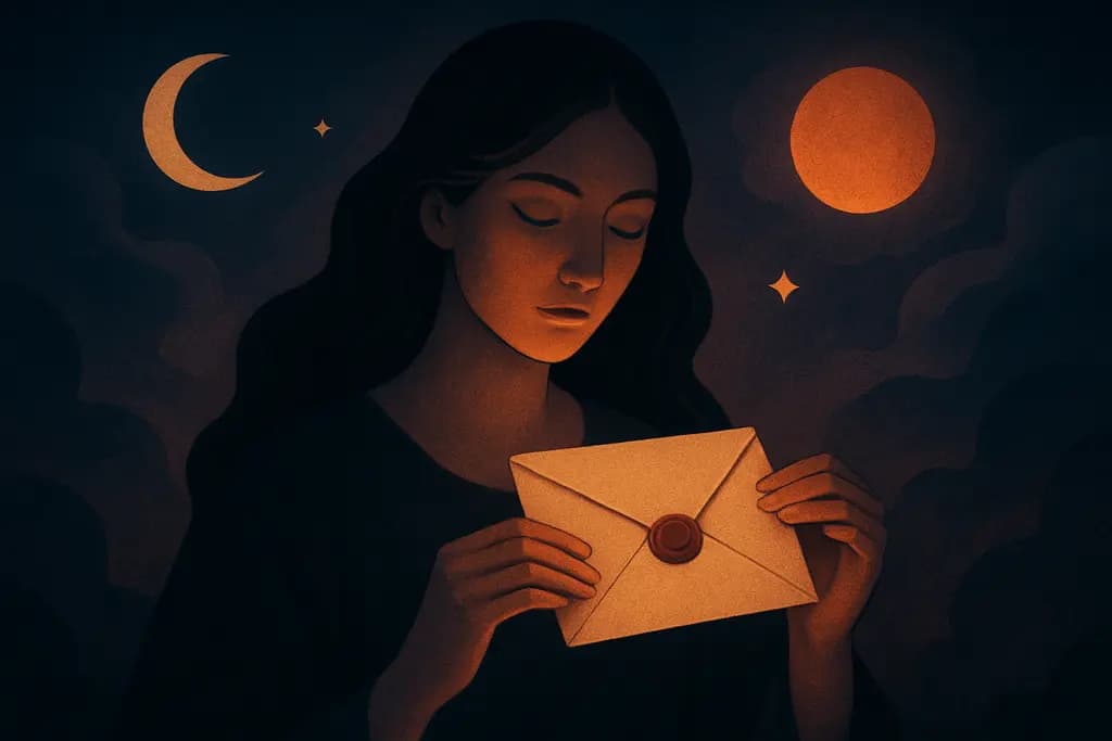Dream illustration: Opening a sealed envelope