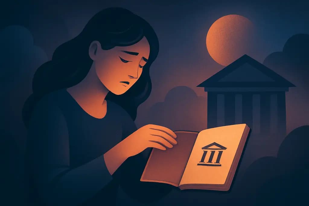 Dream illustration: Opening an empty bank account