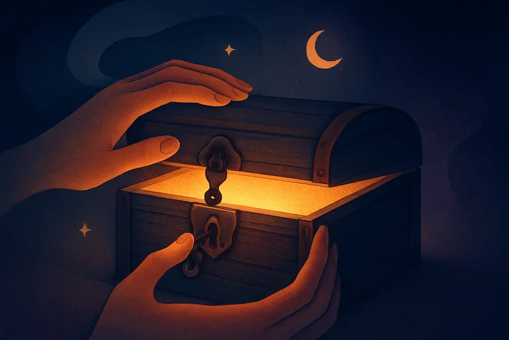 Dream illustration: Opening an old locked box