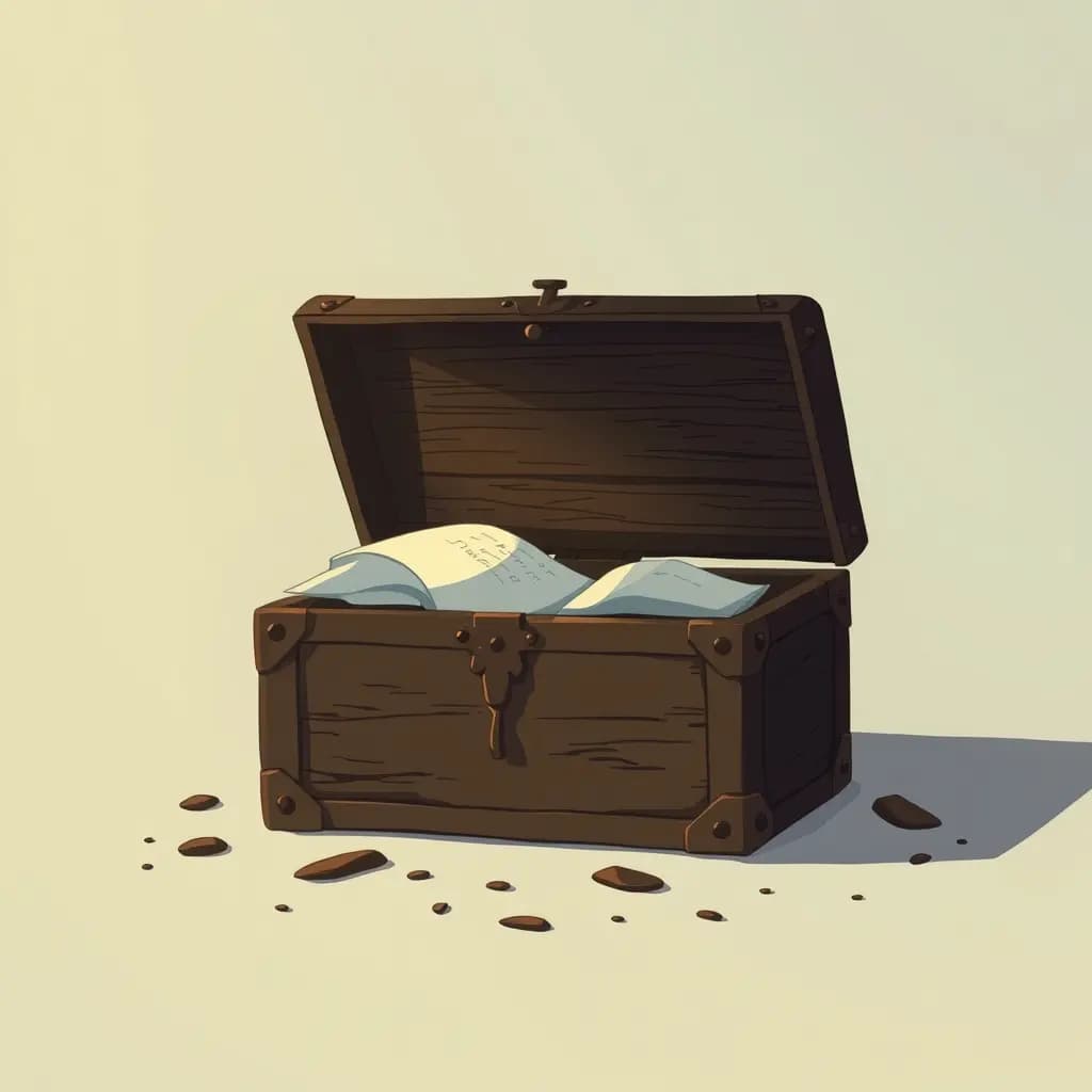 Dream illustration: Opening forgotten trunk
