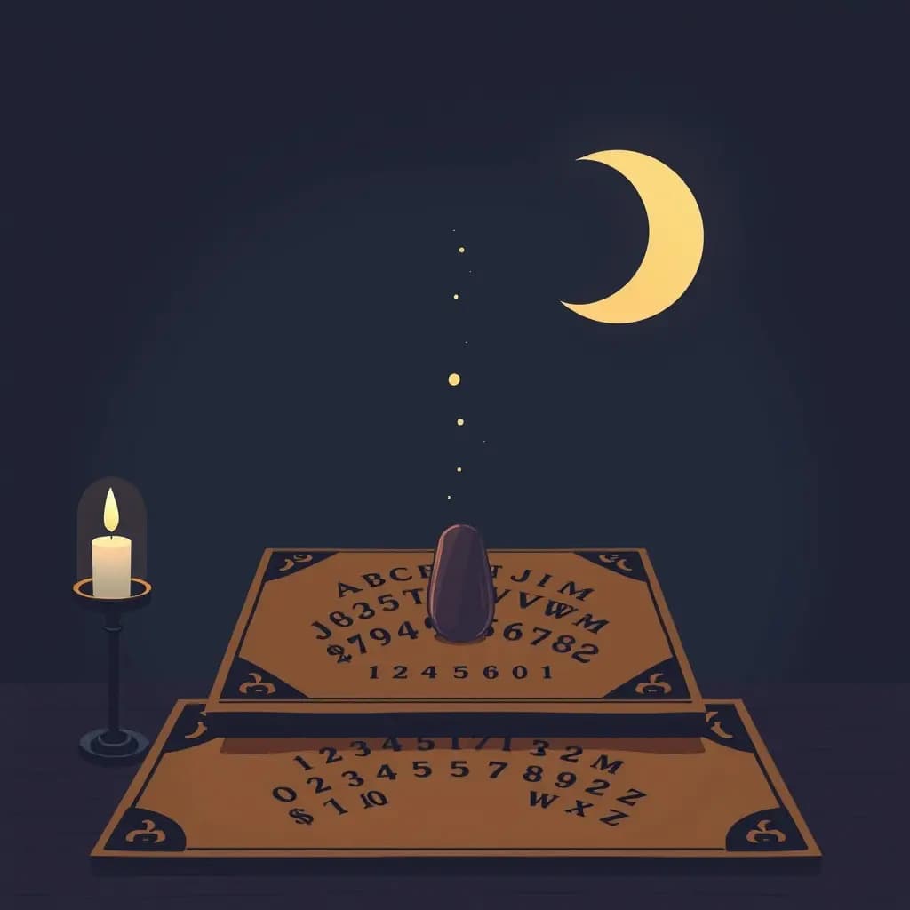 Dream illustration: Ouija board starts moving