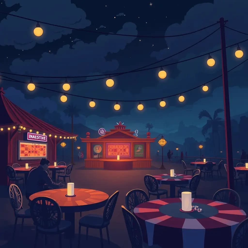 Dream illustration: an Outdoor Casino
