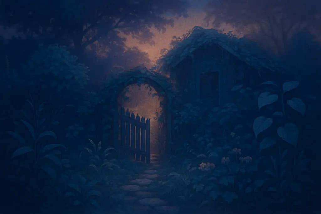 Dream illustration: Overgrown garden or neglected yard