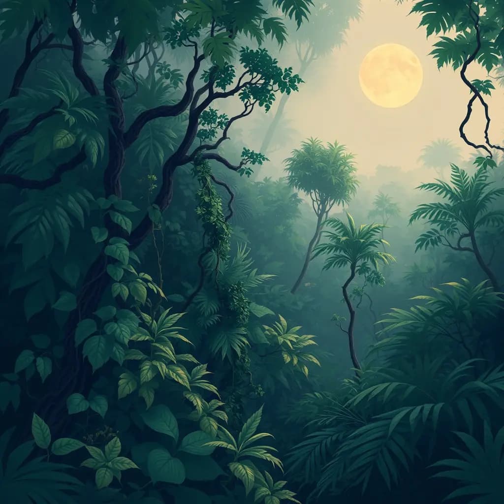 Dream illustration: Overgrown jungle