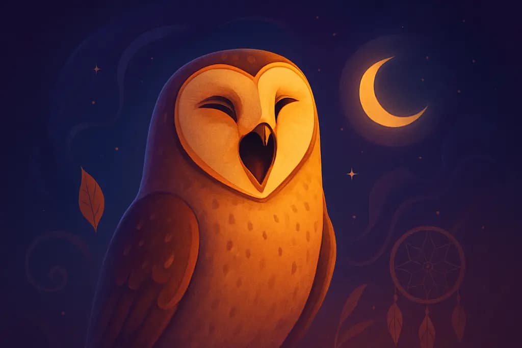 Dream illustration: Owl hooting at you