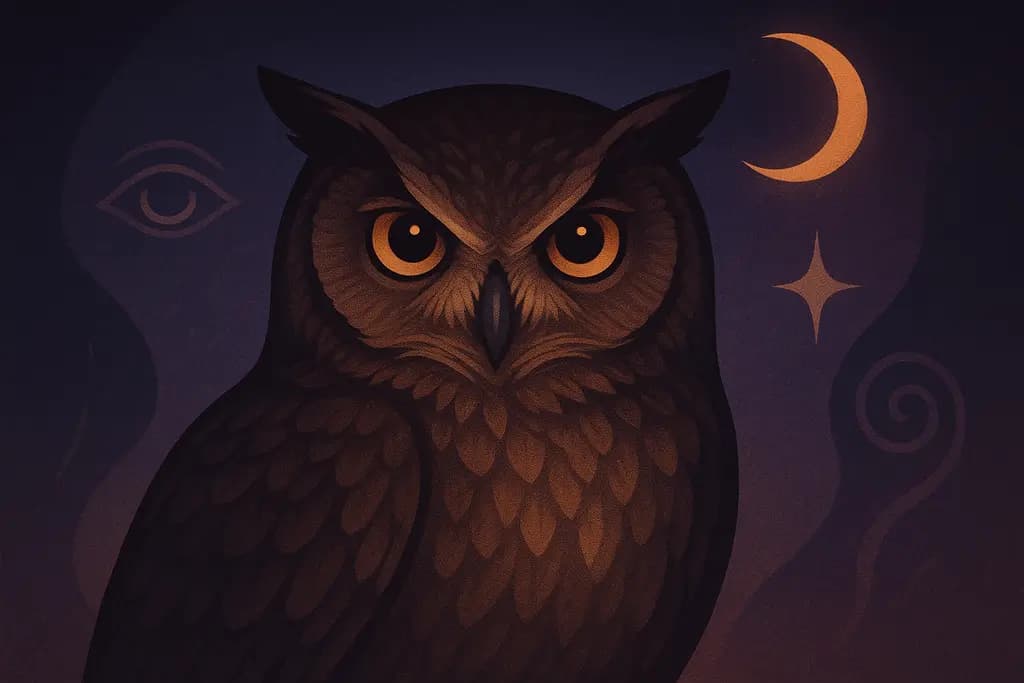 Dream illustration: Owls staring at you