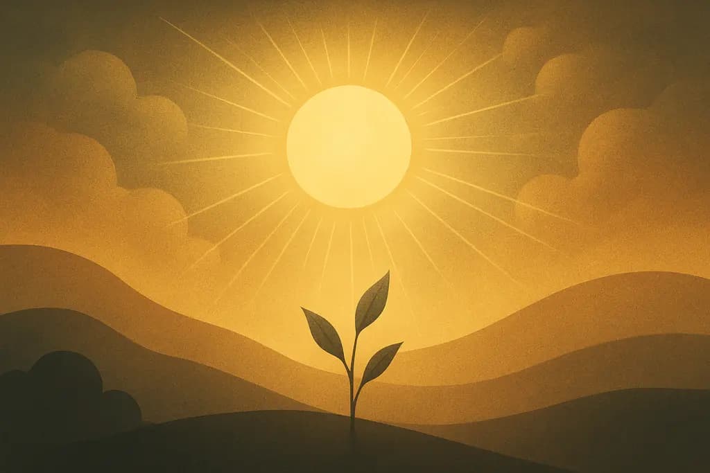 Dream illustration: Pale Yellow Sunshine