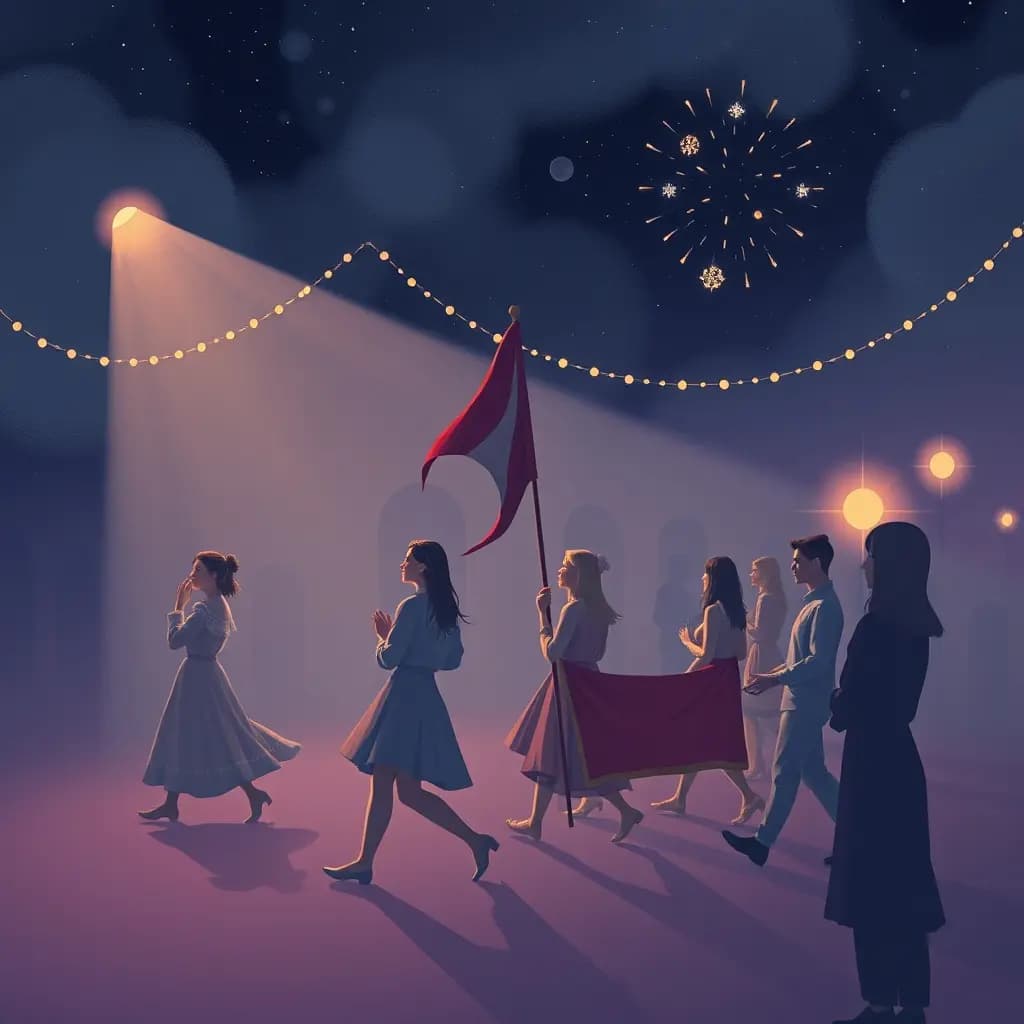 Dream illustration: Parade Where No One Claps