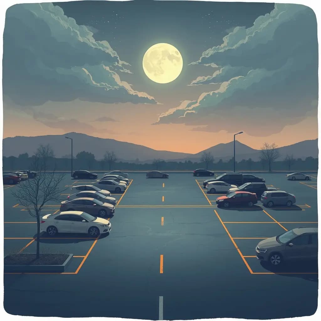 Dream illustration: Parking lot disappears