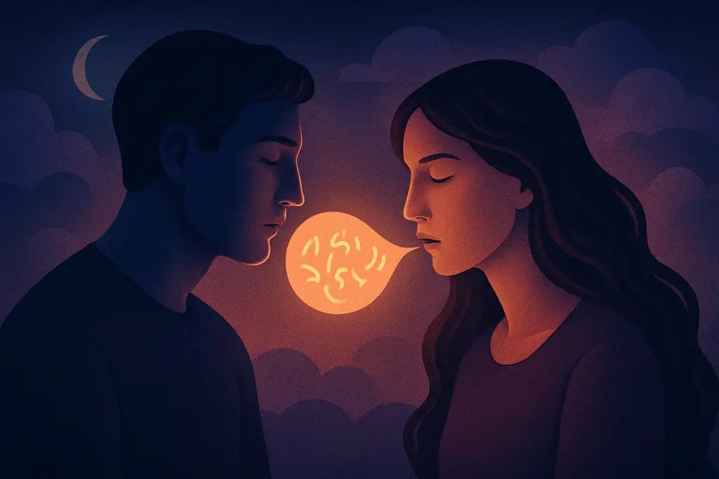 Dream illustration: Partner speaking a language you don't understand