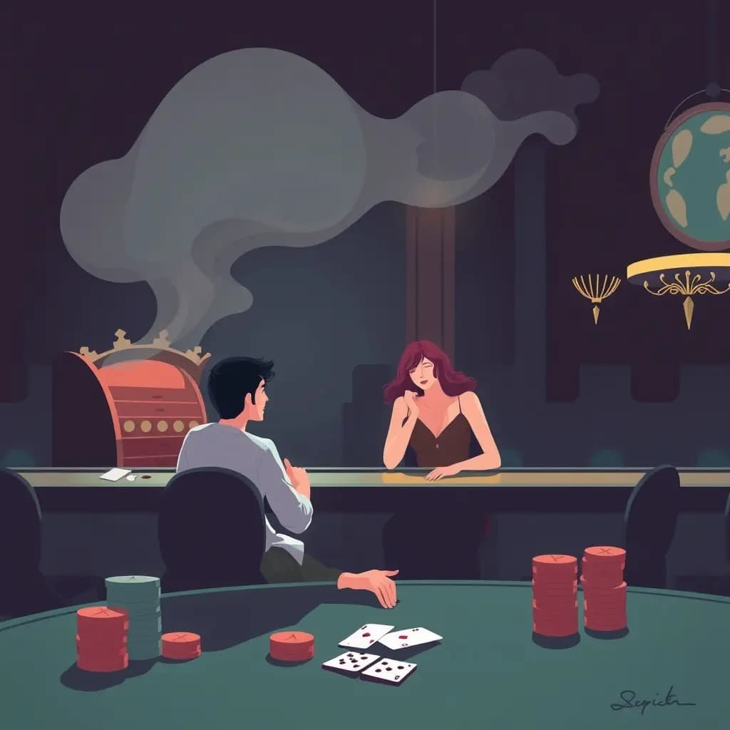 Dream illustration: Your Partner Winning at a Casino