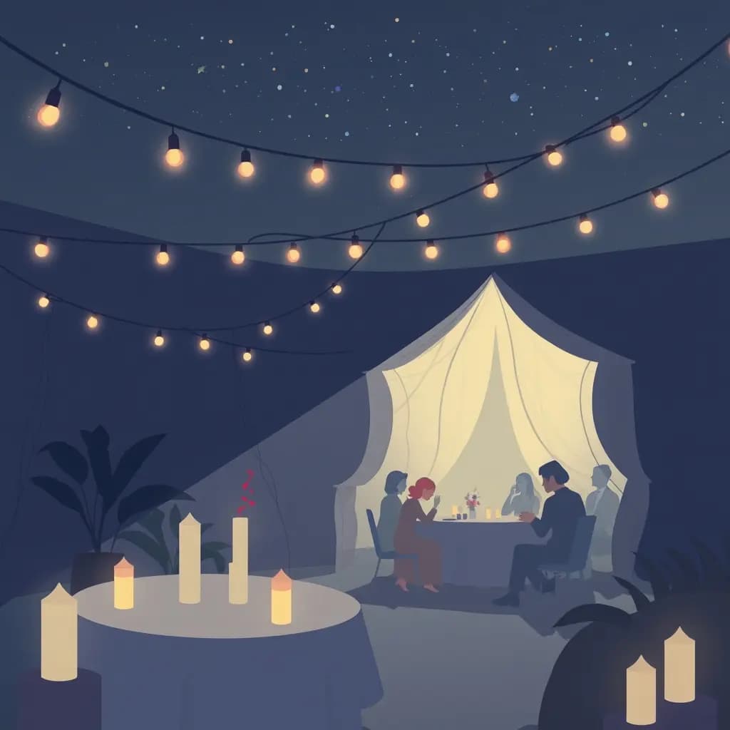 Dream illustration: Party lights go out