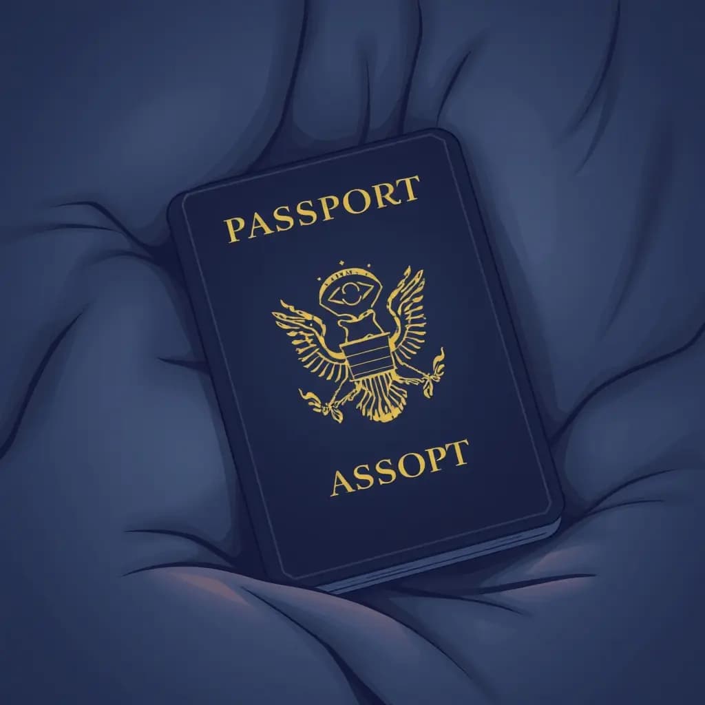 Dream illustration: Passport stamped wrong