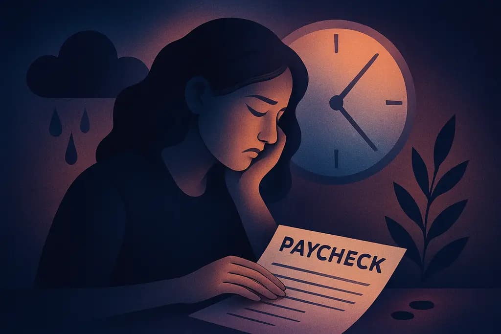 Dream illustration: Paycheck delayed