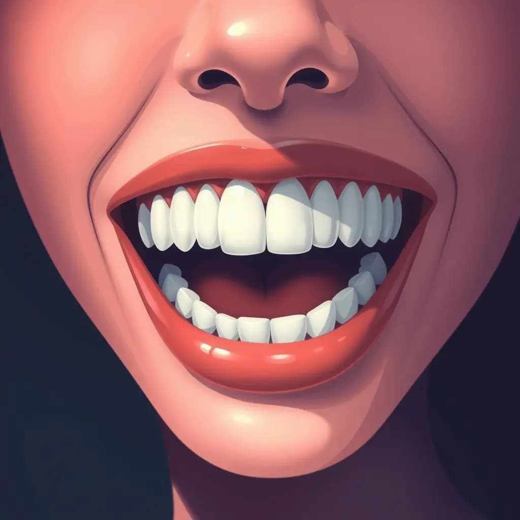 Dream illustration: Perfectly white, healthy teeth