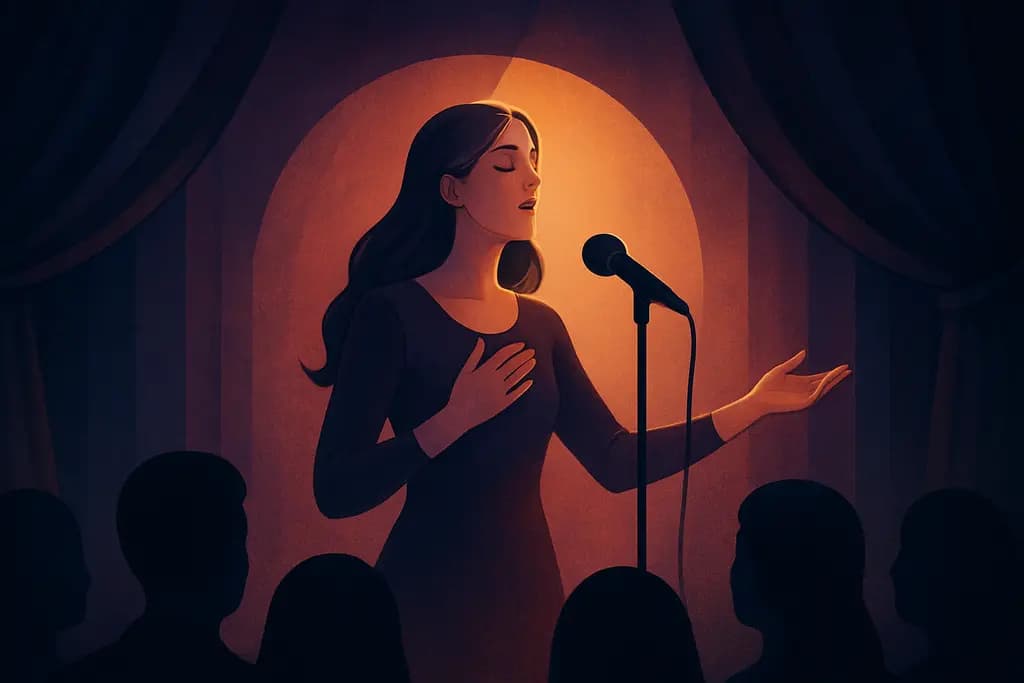 Dream illustration: Performing on Stage
