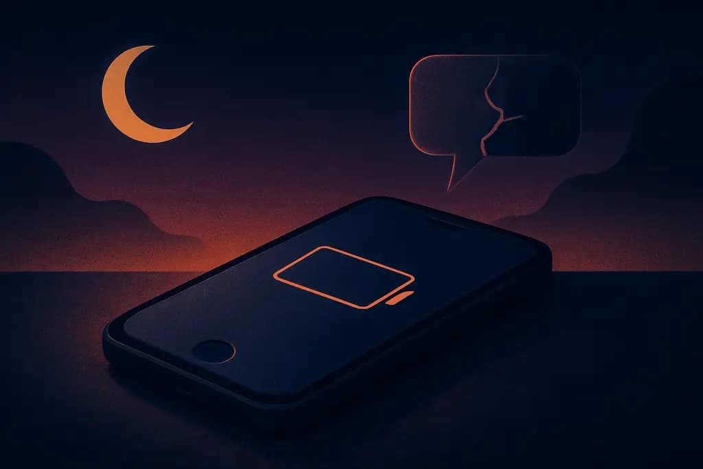 Dream illustration: Phone battery dying or phone breaking