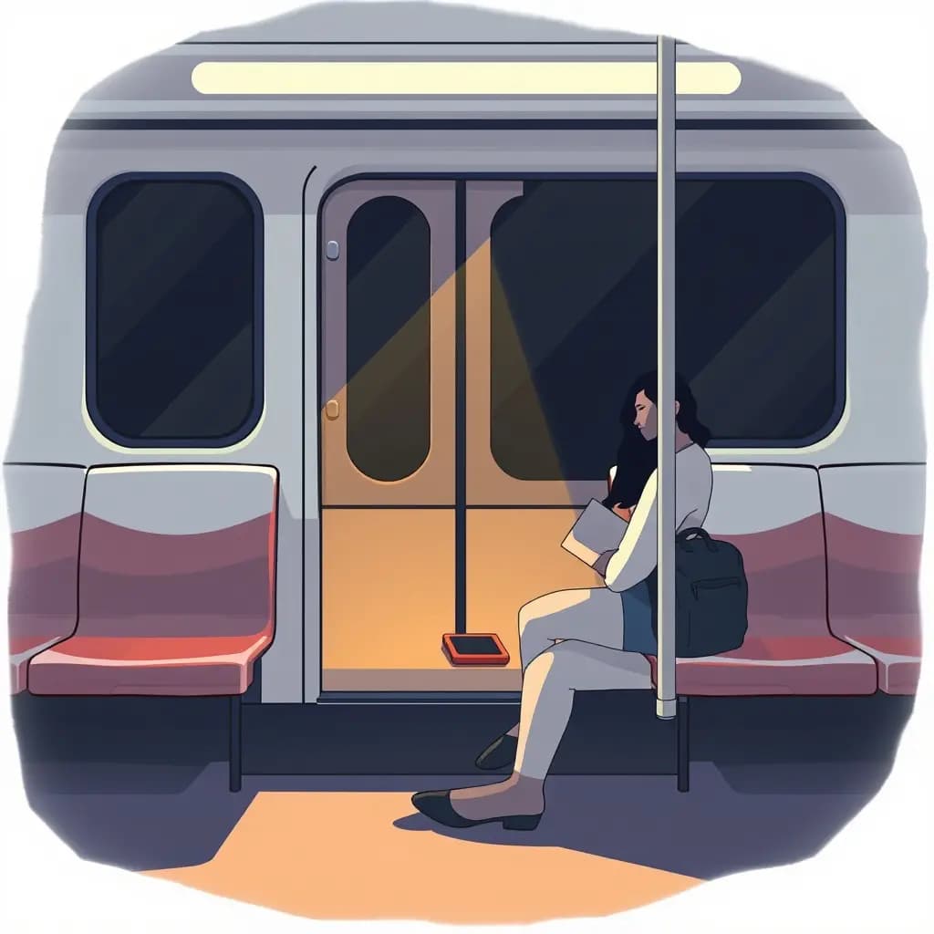 Dream illustration: Phone left on train